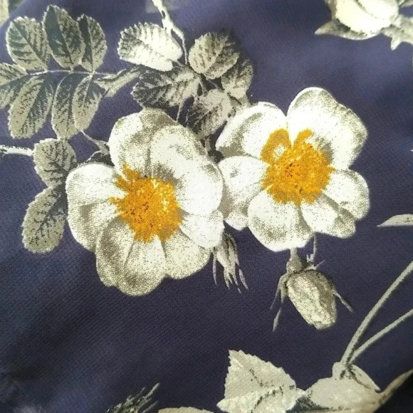 Altar'd State Navy Long sleeve Floral Dress - Picture 6 of 6